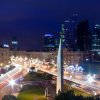 Avenida Kutuzov em Moscou à noite